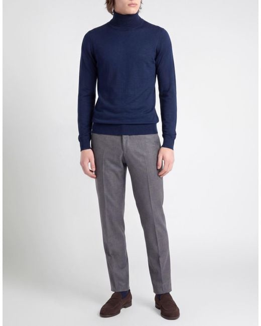 PAOLO RAGAZZINI Blue Turtleneck Wool for men