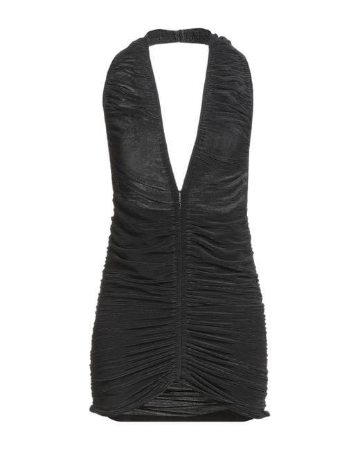 Atlein Black Mini Dress Polyester