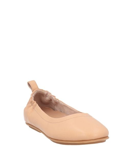 Fitflop Pink Ballet Flats Soft Leather