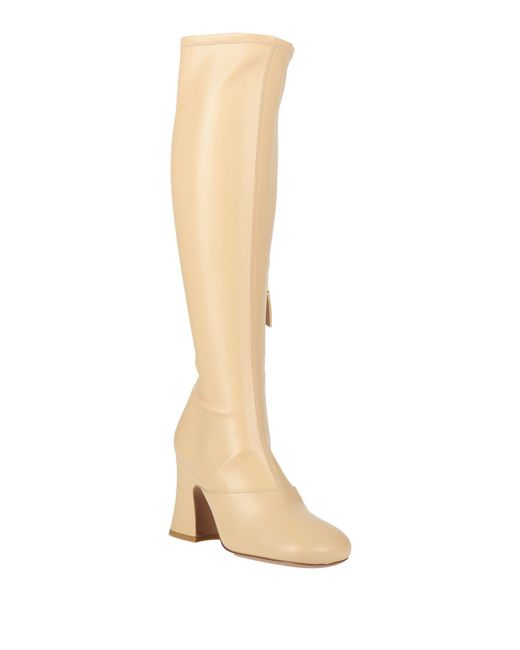 Chloé White Cream Boot Synthetic Material