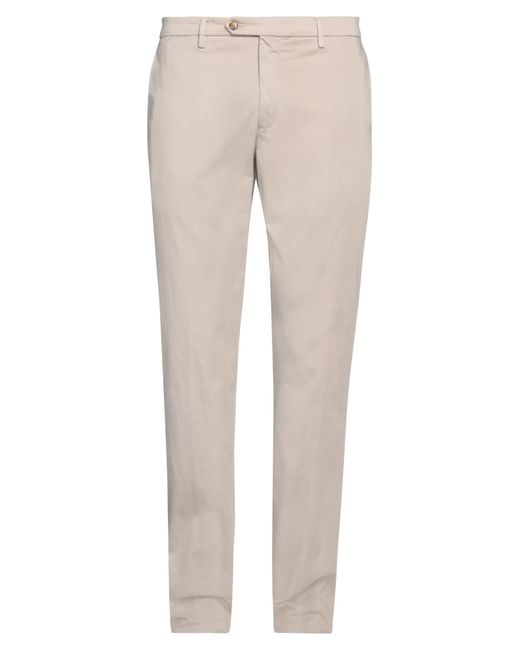 Trussardi Natural Pants Cotton, Elastane for men