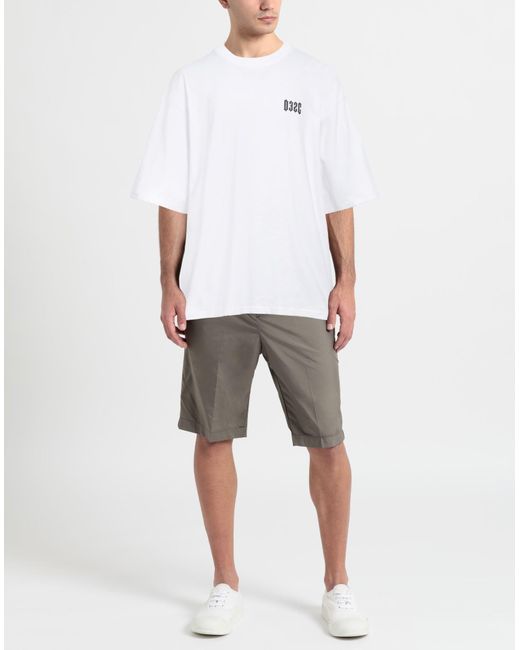 032c White T-shirt for men
