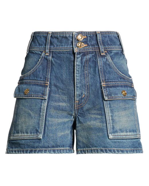 Céline Blue Denim Shorts Cotton