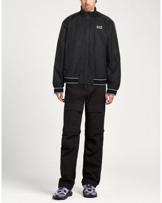 EA7 Black Jacket for men