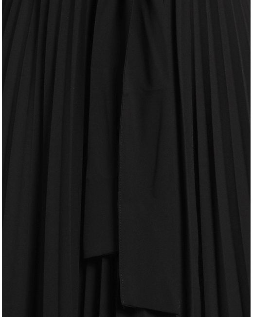 Kaos Black Midi Dress Polyester