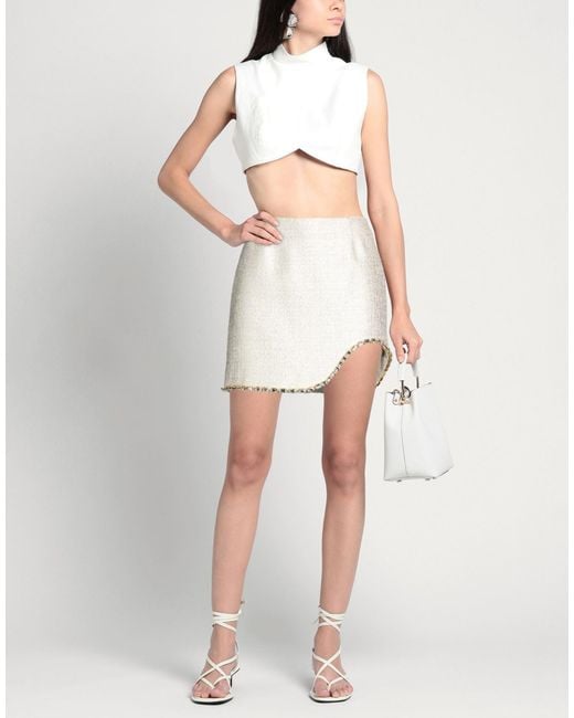 Elisabetta Franchi Natural Mini Skirt