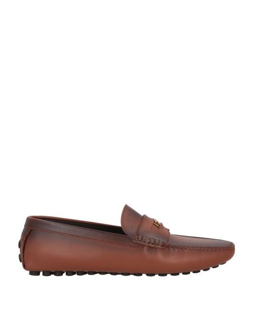 Roberto Cavalli Brown Loafers Calfskin for men