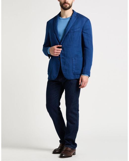 Boglioli Blue Blazer for men