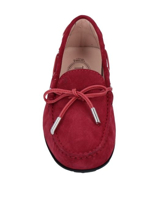 Tod's Red Loafers