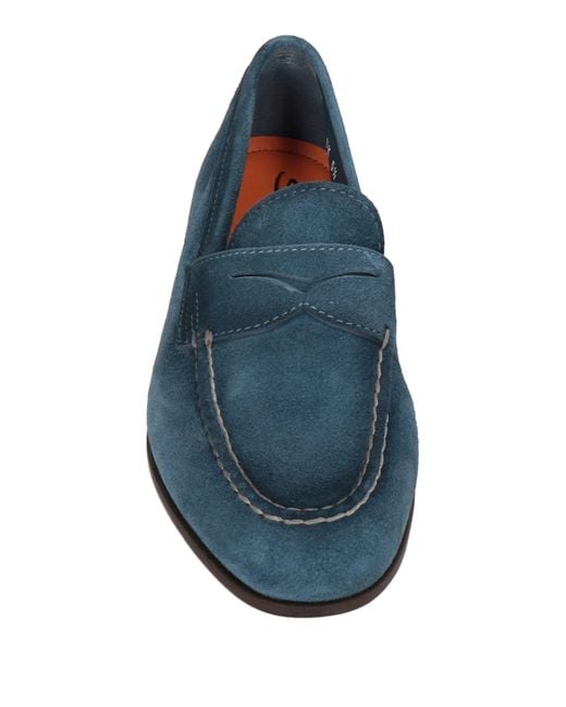 Santoni Blue Loafer for men
