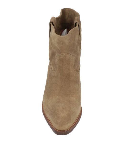 Ba&sh Brown Ankle Boots Leather