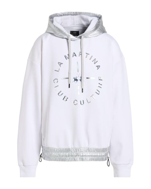 La Martina White Sweatshirts for men