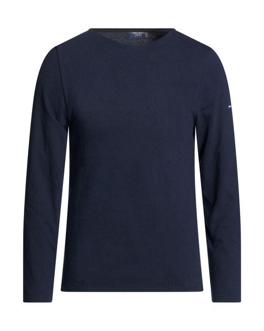 Saint James Blue L'Atelier T-Shirt Cotton for men