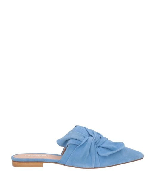 ERMANNO FIRENZE Blue Mules & Clogs