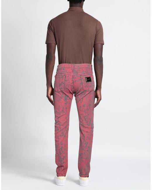 Dolce & Gabbana Red Jeans for men