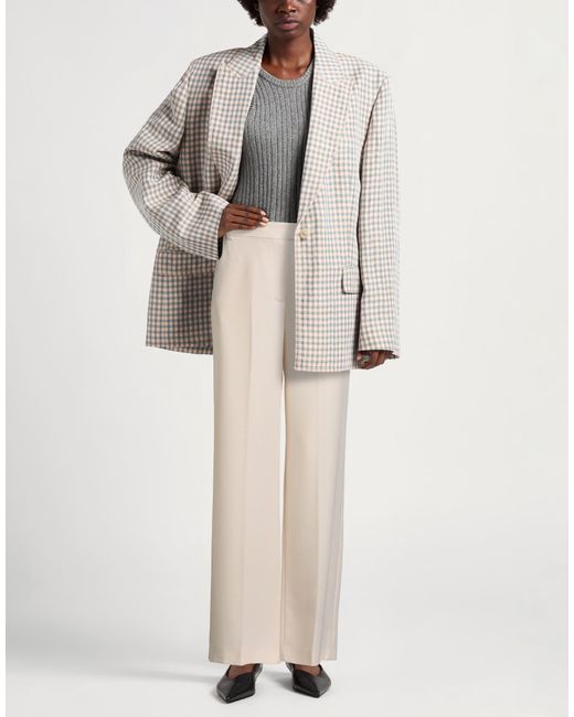 Pinko White Cream Pants Polyester