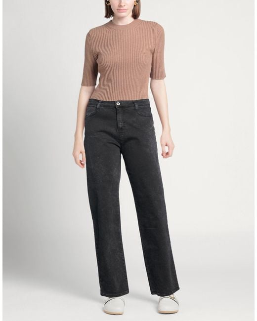 Please Gray Jeans Cotton, Elastane