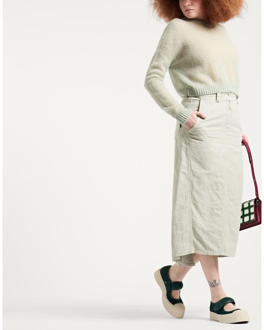 Marni Green Ballet Flats Leather, Rubber