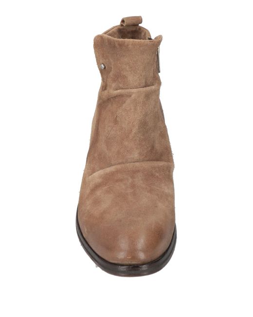 A.s.98 Brown Khaki Ankle Boots Leather for men