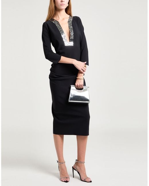 La Petite Robe Di Chiara Boni Black Midi Dress