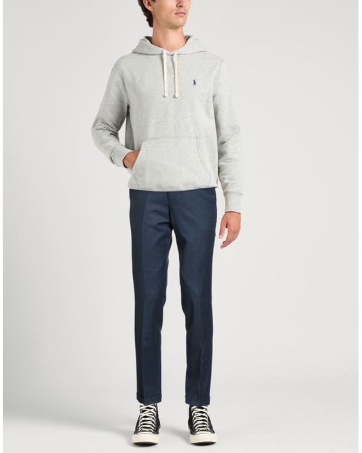 Paoloni Blue Midnight Pants Virgin Wool, Elastane for men
