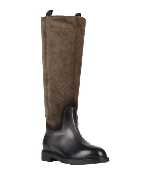 Doucal's Brown Charcoal Boot Leather