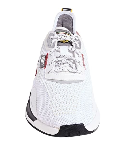 PUMA x FERRARI White Sneakers Polyurethane, Polyester for men