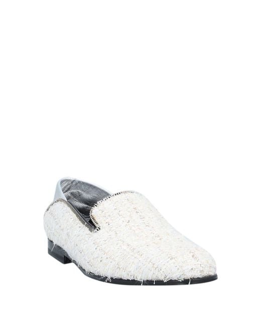 McQueen White Loafers