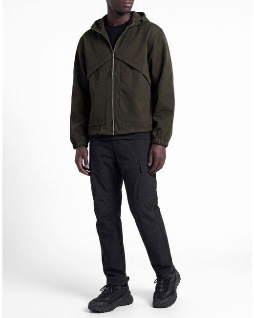 DISCLAIMER Black Military Jacket Polyester, Elastane for men
