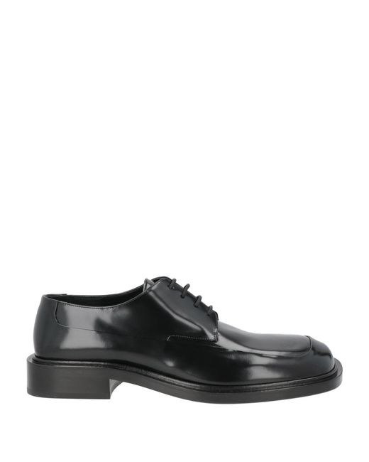 Victoria Beckham Black Lace-Up Shoes Leather