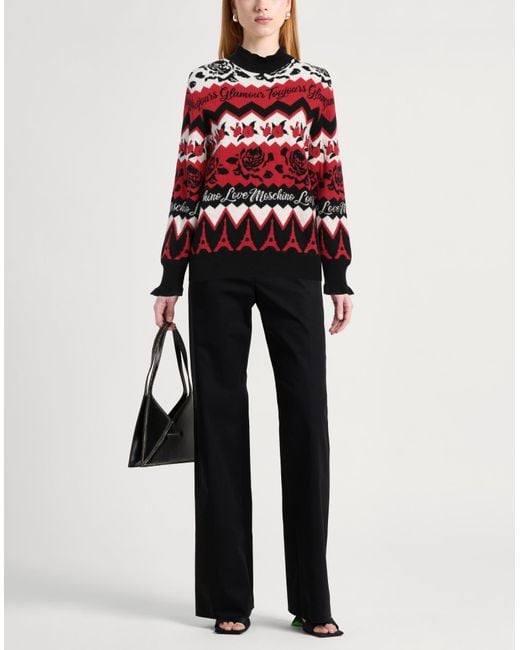 Love Moschino Red Turtleneck