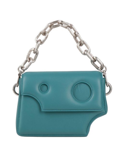 Off-White c/o Virgil Abloh Blue Off- -- Deep Jade Handbag Leather