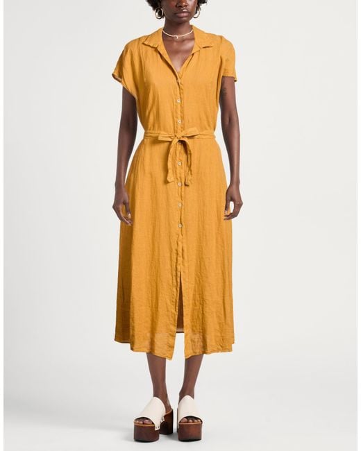 Robert Friedman Yellow Midi Dresses