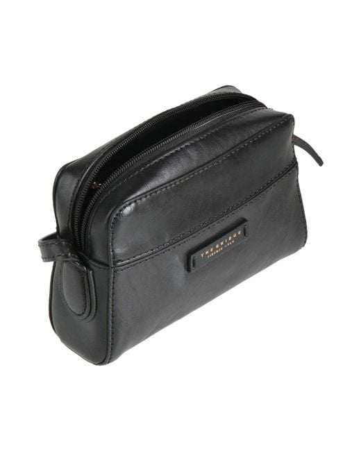 The Bridge Black Cross-Body Bag Leather