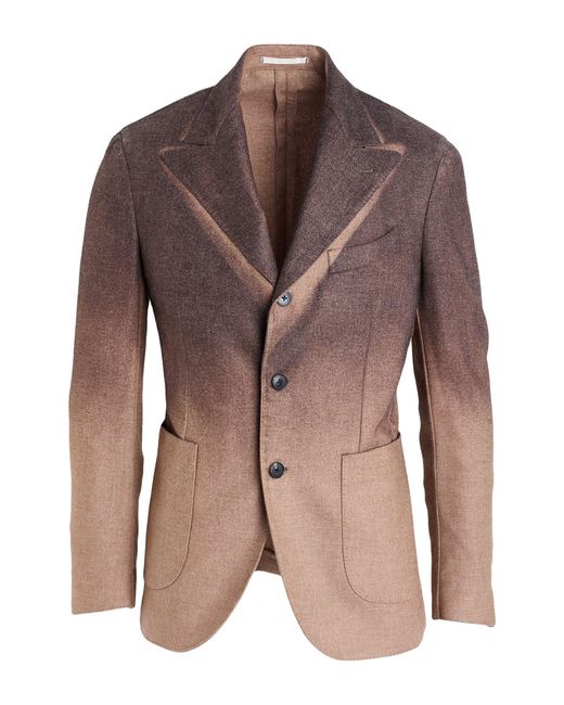 Gabriele Pasini Brown Blazers for men