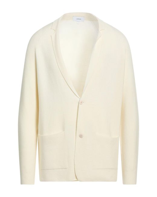 Lardini White Cardigan Wool, Silk, Cashmere for men