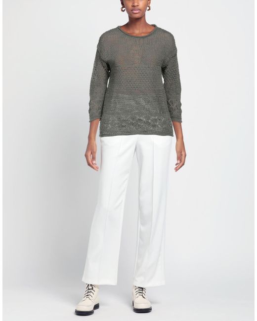 Pullover di CROCHÈ in Gray