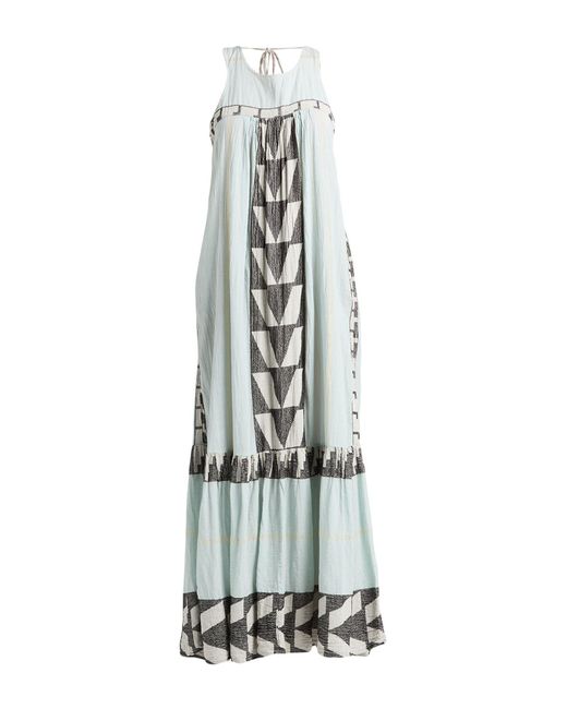 Pearl & Caviar White Sky Maxi Dress Cotton