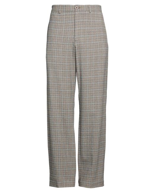 Armani Collezioni Gray Light Pants Wool, Viscose, Elastane for men