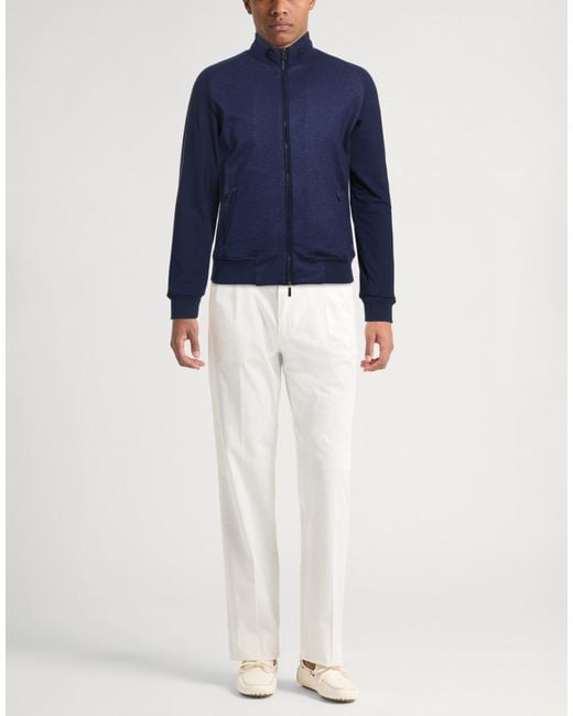 Moorer Blue Sweatshirt Virgin Wool for men