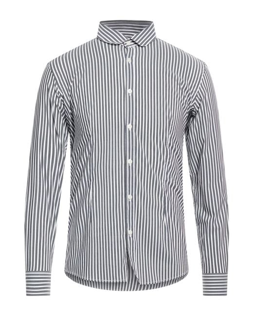 Daniele Alessandrini Blue Shirt Cotton, Polyamide, Elastane for men
