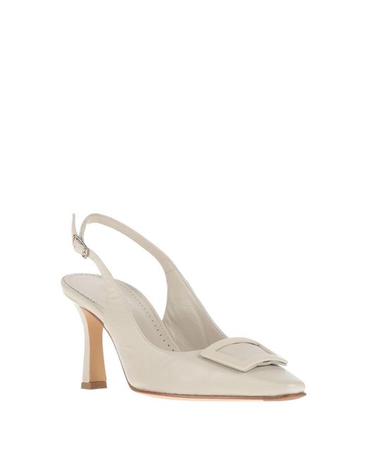 Calpierre White Pumps Leather