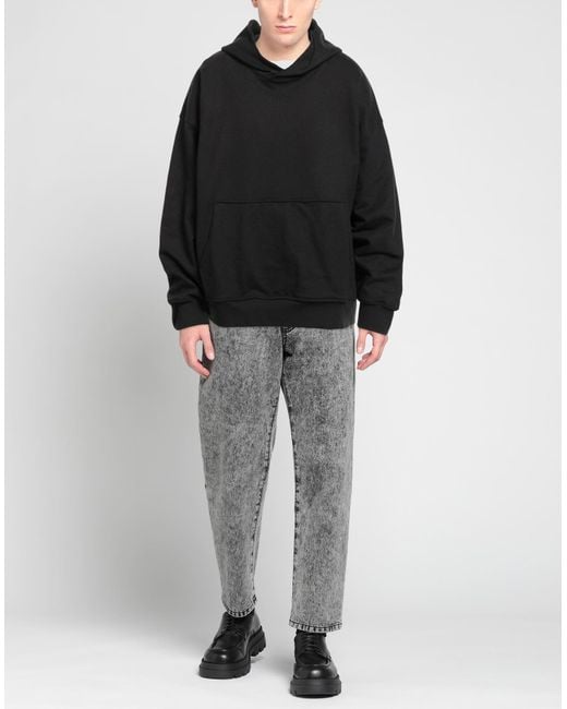 A PAPER KID Black Sweatshirt for men