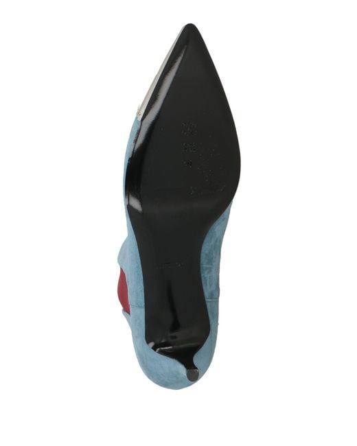 Pollini Blue Ankle Boots
