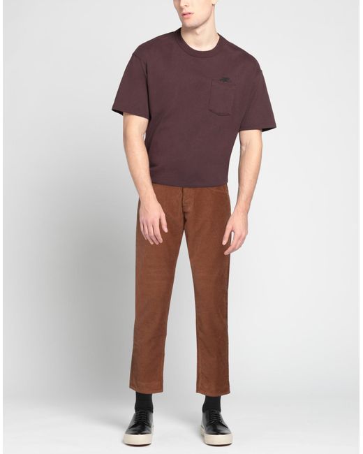 Grifoni Brown Pants Cotton, Elastane for men