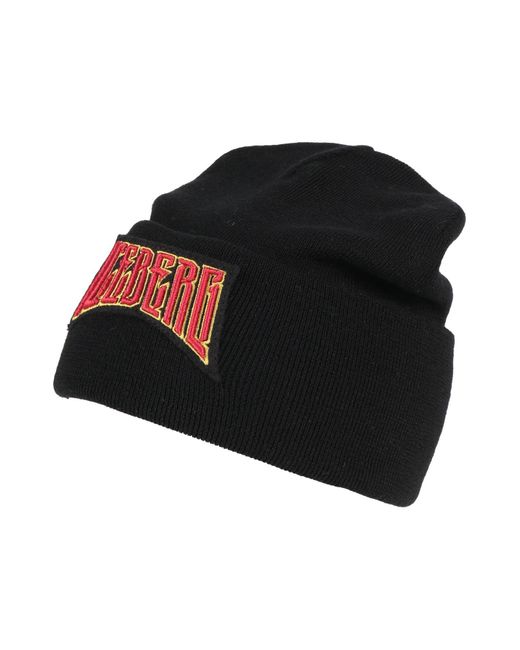 Iceberg Black Hat Virgin Wool for men