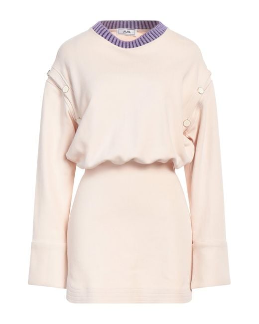 Jijil Natural Blush Mini Dress Cotton, Polyester, Polyamide, Elastane
