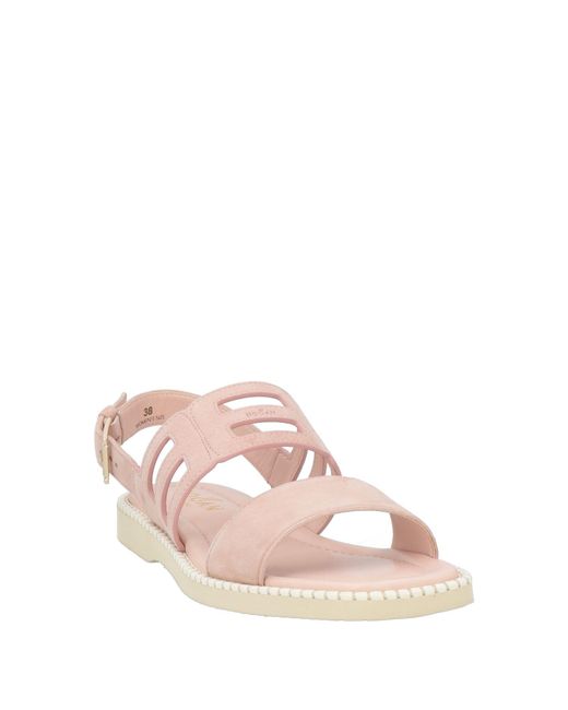 Hogan Pink Sandals Leather
