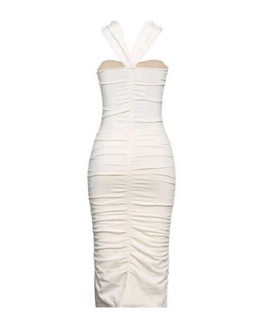 Sandro White Midi Dress