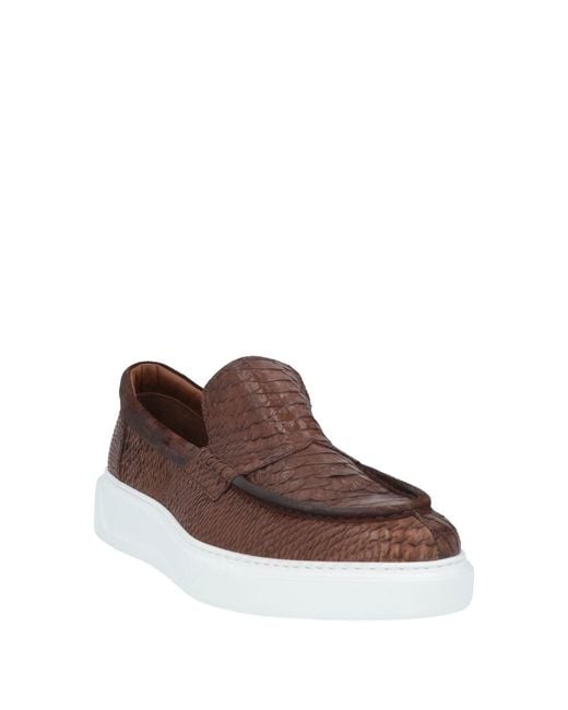 Giovanni Conti Brown Loafers Leather for men